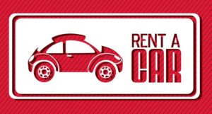 Sign: rent a car